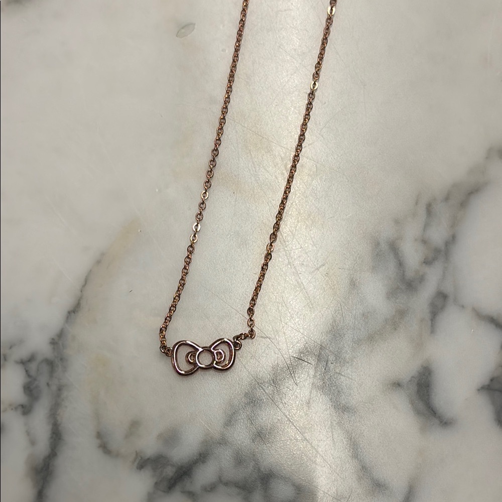 Pura Vida Hello Kitty Rose Gold Necklace